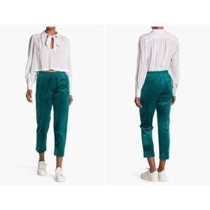 Scotch & Soda Velour Sweatpants Lounge Pants Velvet Emerald Green Size Small